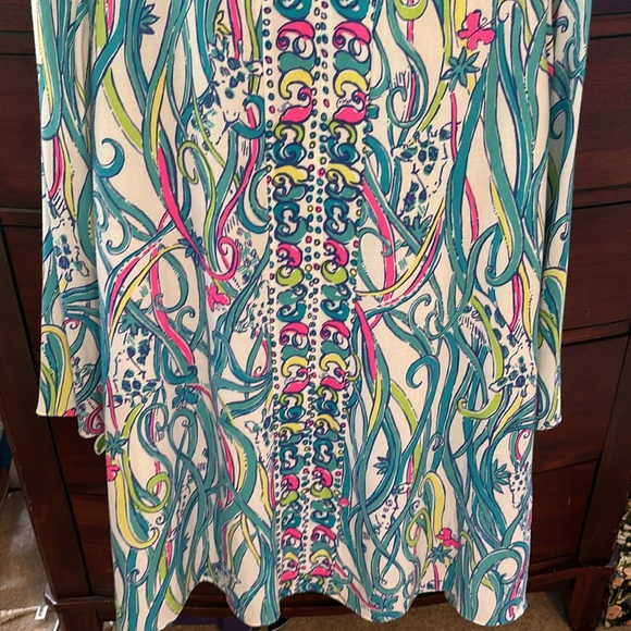 Lilly Pulitzer Print L/S 'Colette' Tunic Length Print Dress - Picture 9 of 10